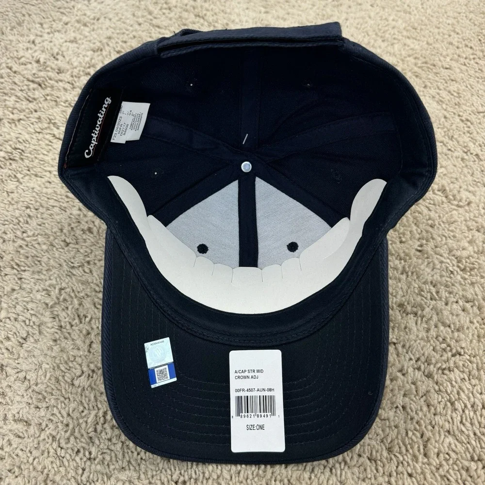 Auburn‎ Tigers Hat Navy Adjustable Strap Orange Arch Team Logo Hammer UA Cap NWT